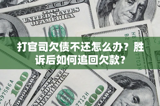 武汉打官司欠债不还怎么办？胜诉后如何追回欠款？
