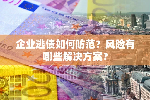 武汉企业逃债如何防范？风险有哪些解决方案？
