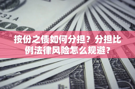 武汉按份之债如何分担？分担比例法律风险怎么规避？