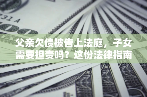 武汉父亲欠债被告上法庭，子女需要担责吗？这份法律指南必须看完