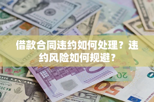 武汉借款合同违约如何处理？违约风险如何规避？