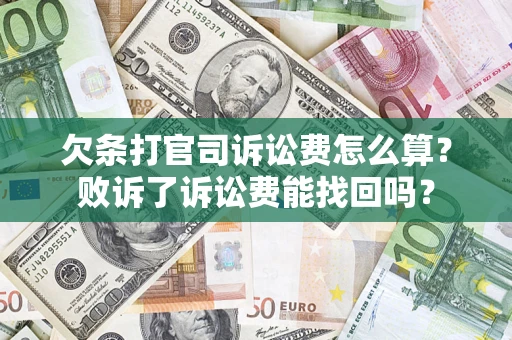 武汉欠条打官司诉讼费怎么算？败诉了诉讼费能找回吗？