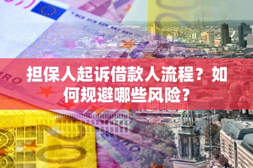 武汉担保人起诉借款人流程？如何规避哪些风险？