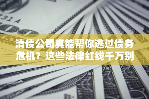 武汉清债公司真能帮你逃过债务危机？这些法律红线千万别踩