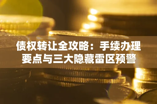 武汉债权转让全攻略：手续办理要点与三大隐藏雷区预警