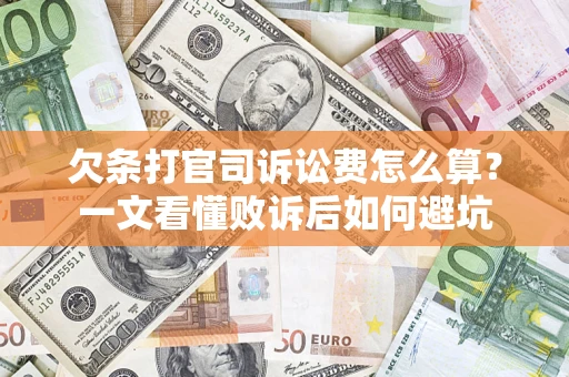 武汉欠条打官司诉讼费怎么算？一文看懂败诉后如何避坑