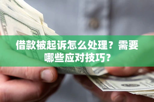 武汉借款被起诉怎么处理？需要哪些应对技巧？